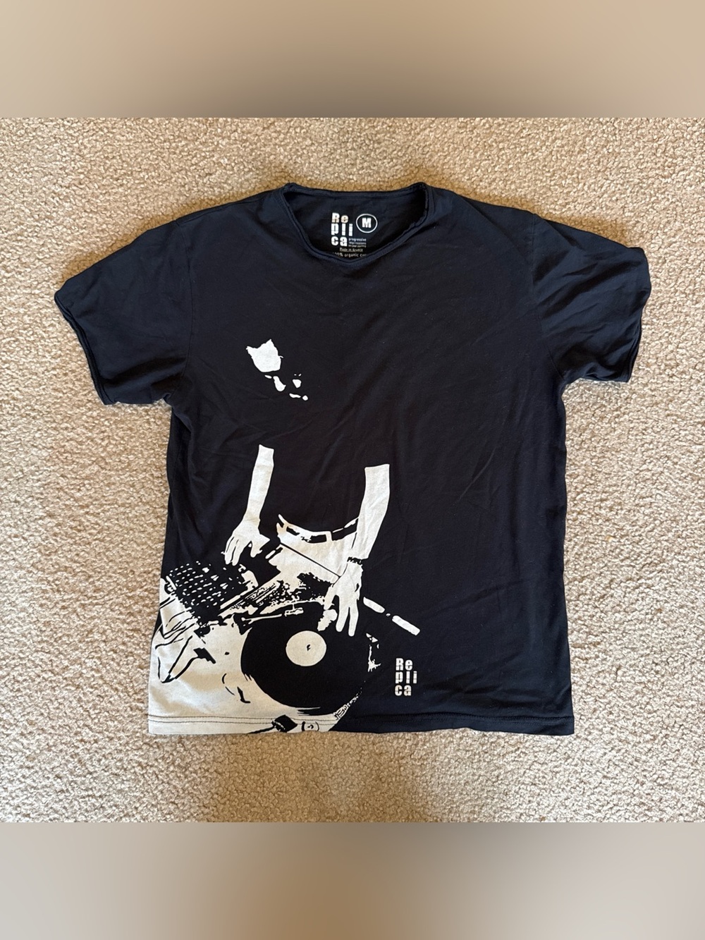 black + white graphic tee from Greece